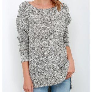 Lou and Grey marled grey side zip sweater / tunic